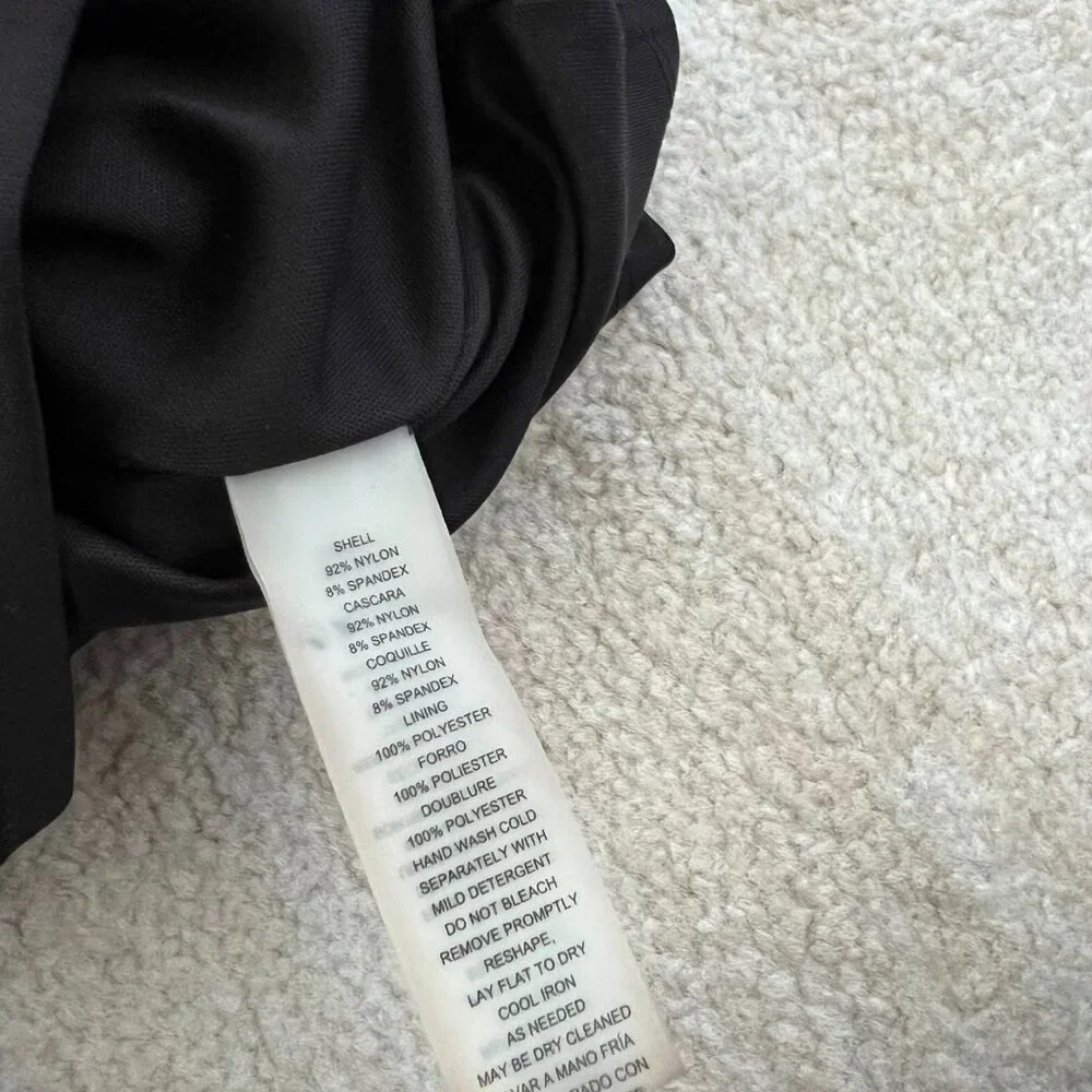 Vince Camuto Black Silver Cocktail Mini Dress 12 - Picture 10 of 10